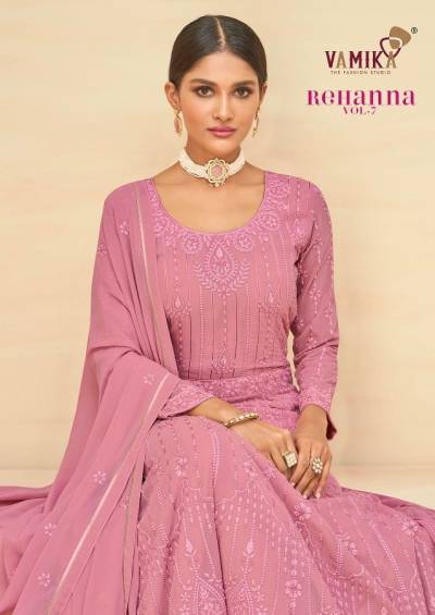 Rihana Vol 7 By Vamika Designer Partywear Gown Collection